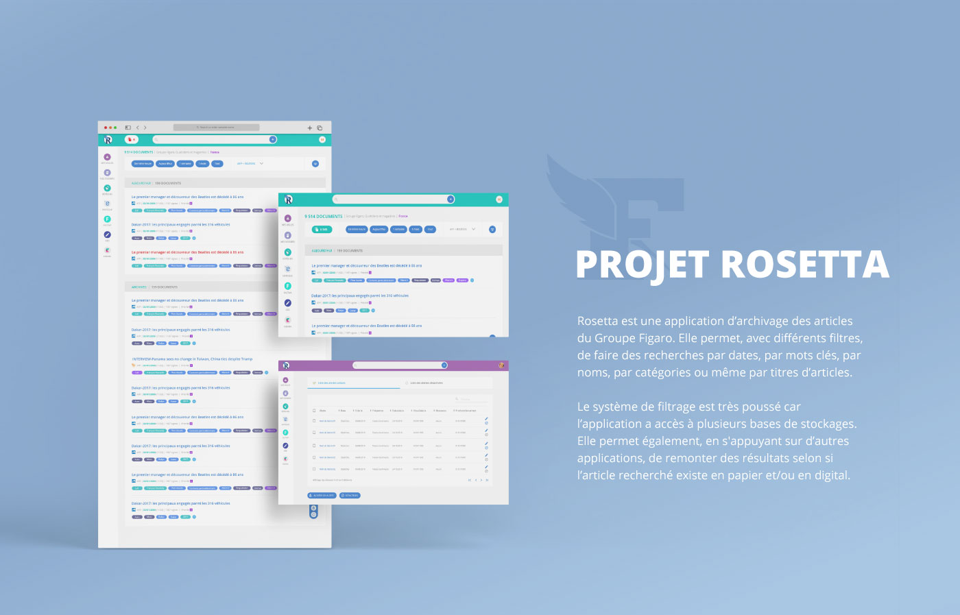Projet Rosetta - Groupe Figaro